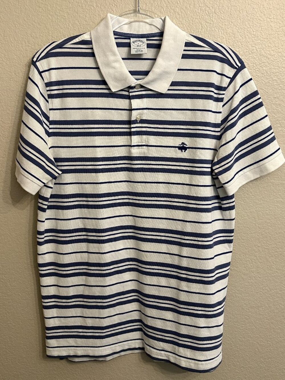 Brooks Brothers EUC Blue/White Stripe Polo